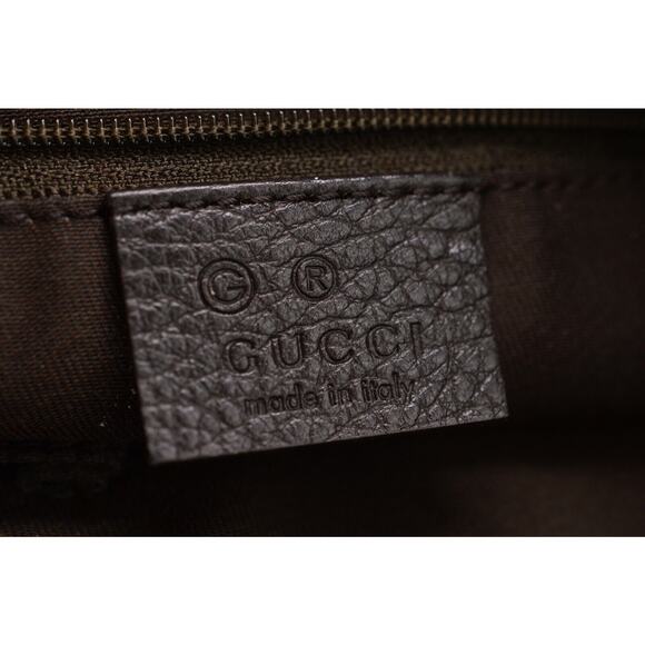 Gucci Monogram Jolicouer Charm Messenger Crossbody Purse Authentic Dark Brown - Picture 10 of 11